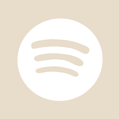 SPOTIFY beige app icon