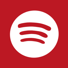 SPOTIFY red app icon