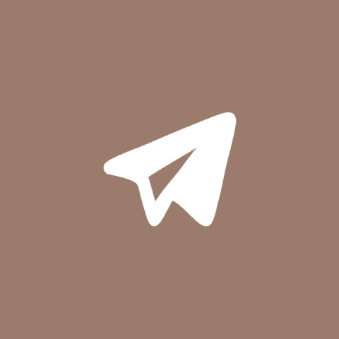 TELEGRAM brown app icon