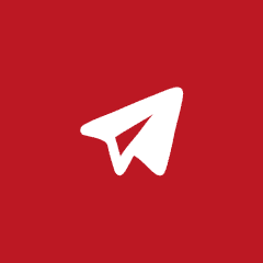 TELEGRAM red app icon