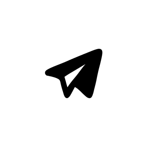 TELEGRAM white app icon