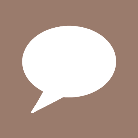 TEXT MESSAGE brown app icon
