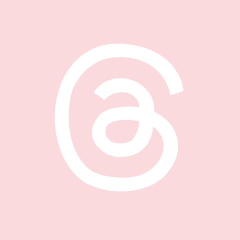 THREADS light pink app icon