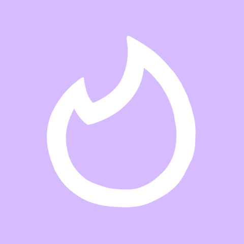 TINDER purple app icon