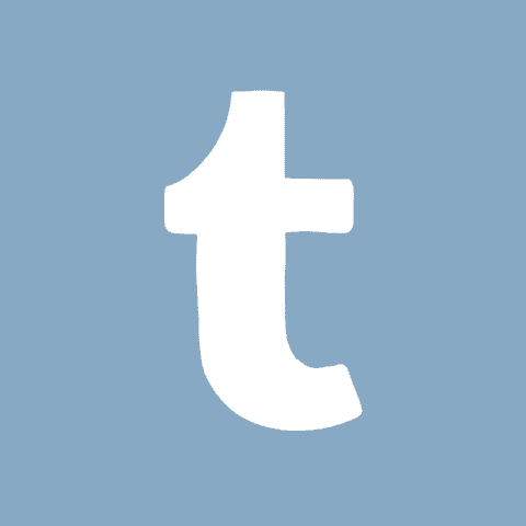 TUMBLR blue app icon