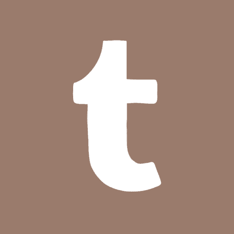 TUMBLR brown app icon