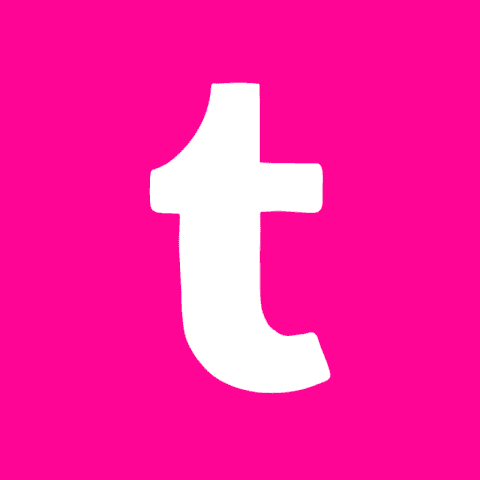 TUMBLR hot pink app icon
