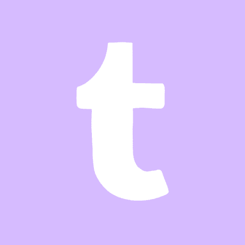 TUMBLR purple app icon