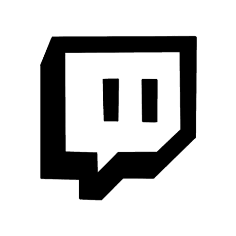 TWITCH white app icon