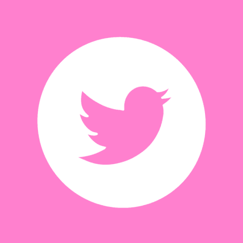 TWITTER pink app icon