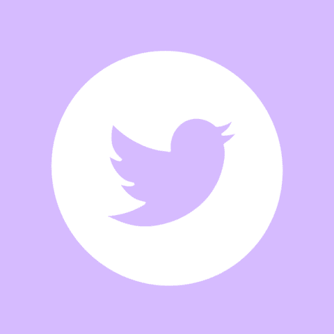 TWITTER purple app icon