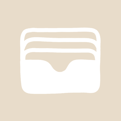 WALLET beige app icon