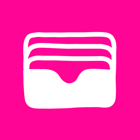 WALLET hot pink app icon