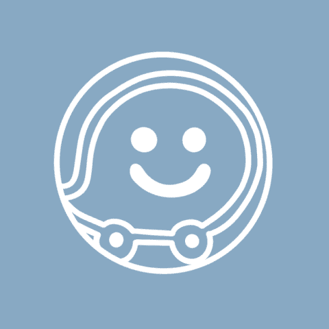 WAZE blue app icon