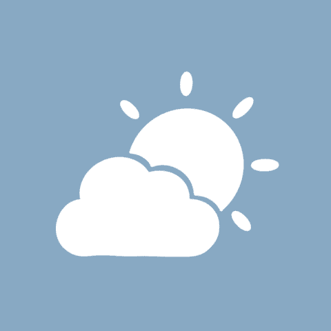 WEATHER blue app icon