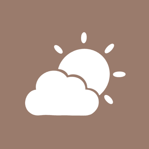 WEATHER brown app icon