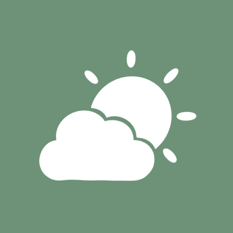 WEATHER green app icon