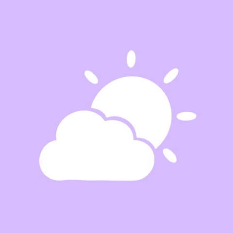 WEATHER purple app icon