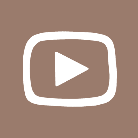 YOUTUBE brown app icon