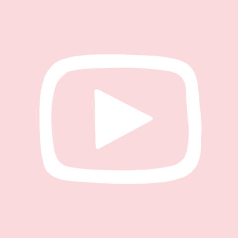 YOUTUBE light pink app icon