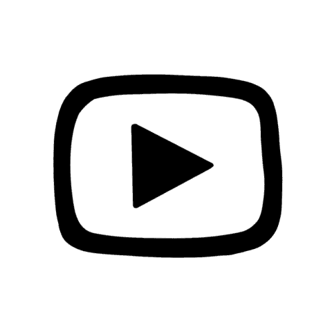 YOUTUBE white app icon