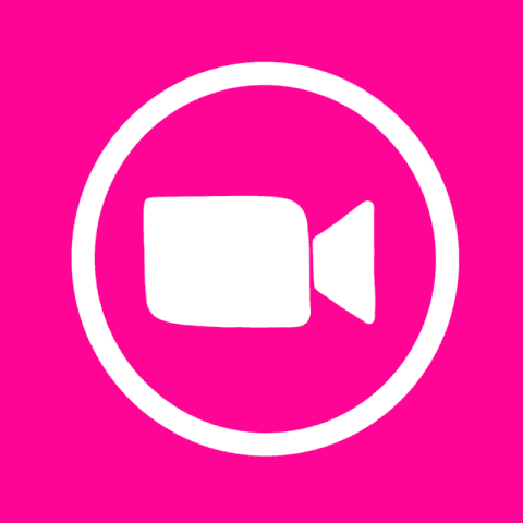 ZOOM hot pink app icon