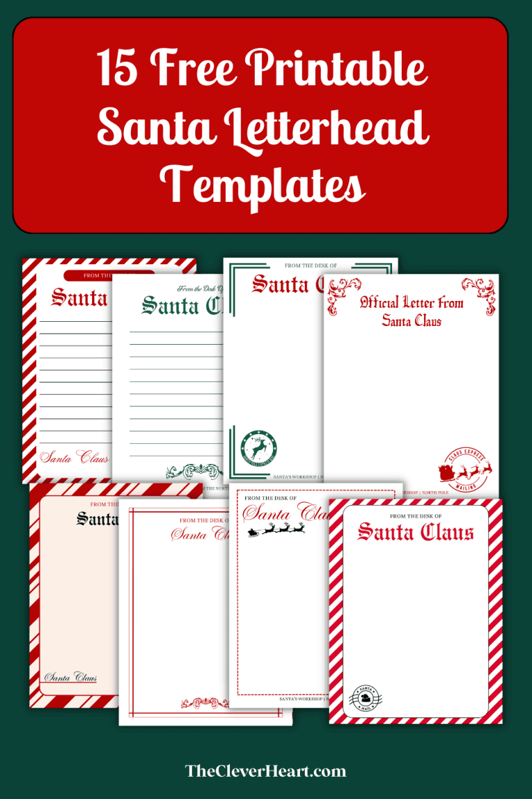 15 Free Printable Santa Claus Letterhead Templates The Clever Heart 15 Free Printable Santa Claus Letterhead Templates The Clever Heart