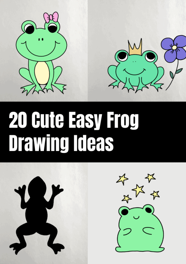 easy frog drawing ideas