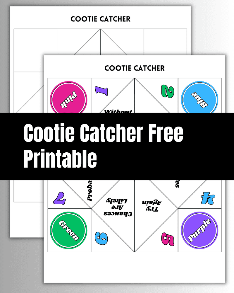 cootie catcher printable