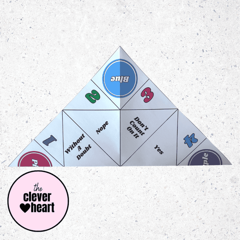 Fun & FREE Cootie Catcher Printable (How to Make) - The Clever Heart