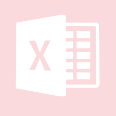 EXCEL light pink app icon