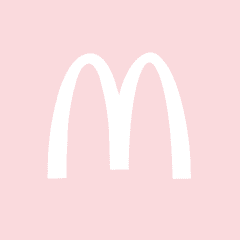 MCDONALDS light pink app icon