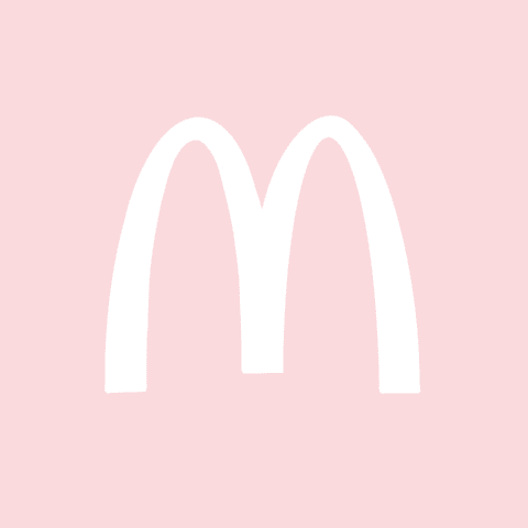 MCDONALDS light pink app icon