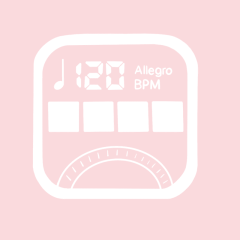 PRO METRONOME light pink app icon