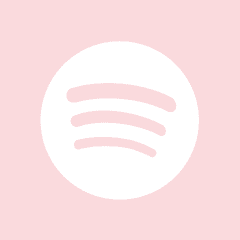 SPOTIFY light pink app icon