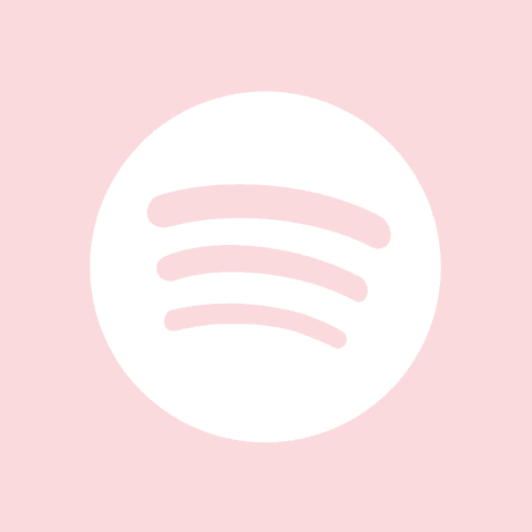 SPOTIFY light pink app icon