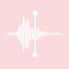 VOICE MEMOS light pink app icon