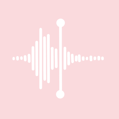 VOICE MEMOS light pink app icon