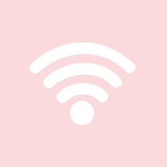WIFI light pink app icon