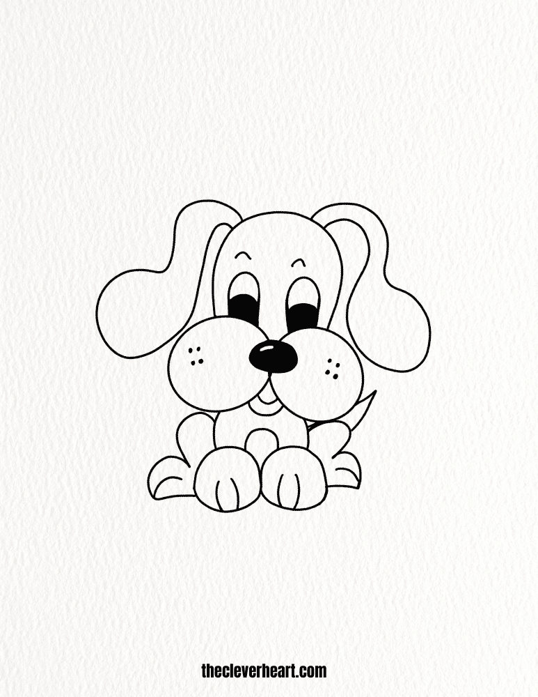cute puppy dog drawing