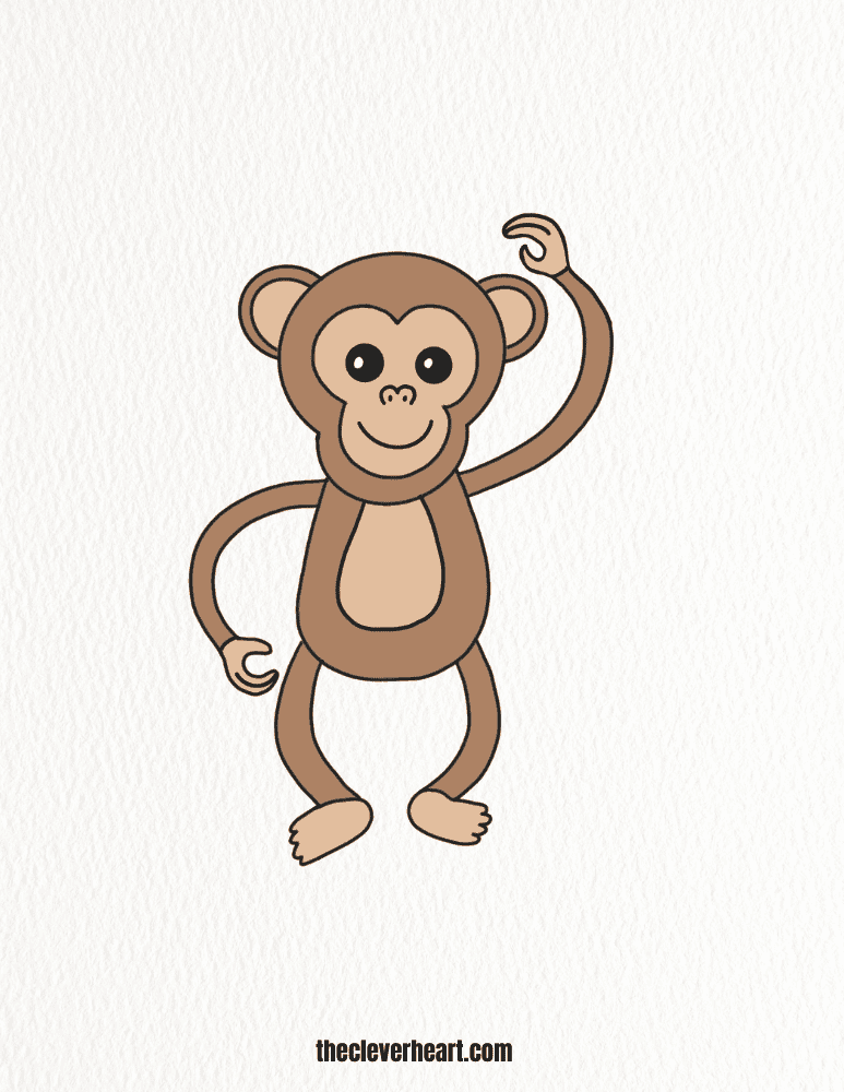 drawing of a monkey