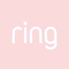 RING CAMERA light pink app icon