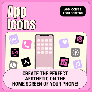 105 Free Light Pink App Icons For Your iPhone - The Clever Heart