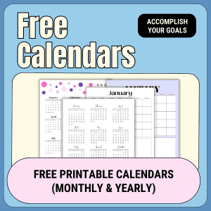 free calendars the clever heart