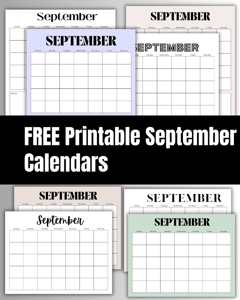 september printable calendar