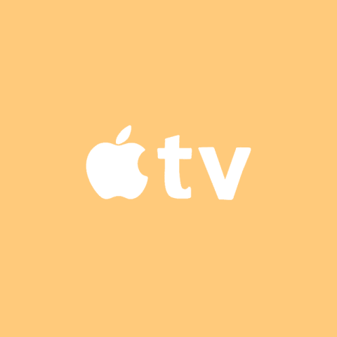 APPLE TV pastel orange app icon