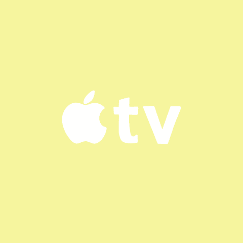 APPLE TV pastel yellow app icon