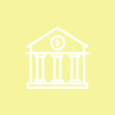 BANK pastel yellow app icon