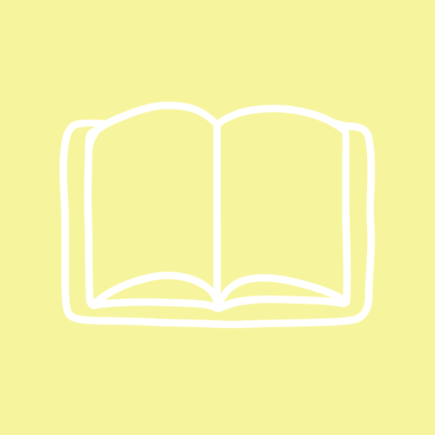 BOOKS pastel yellow app icon