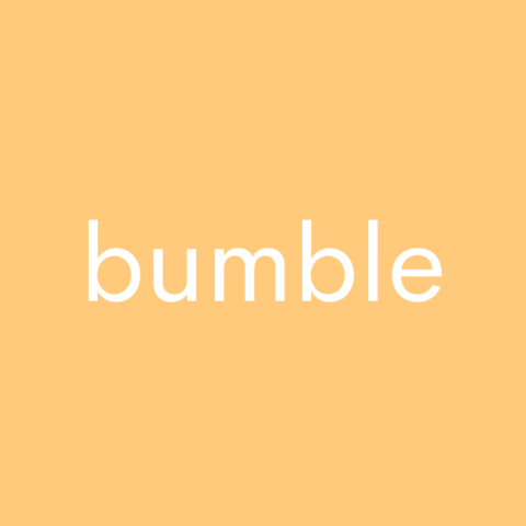 BUMBLE pastel orange app icon